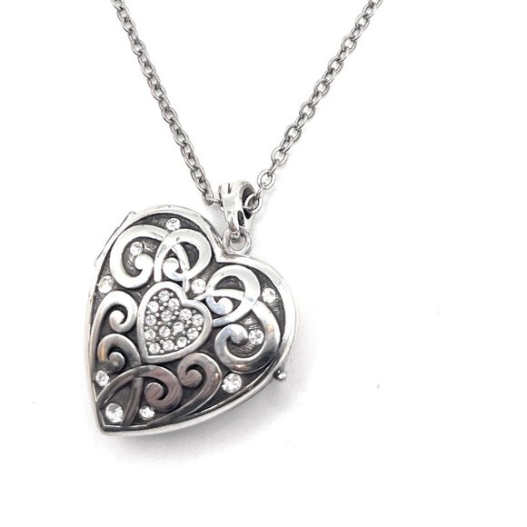 Brighton Sweet Memory Locket Heart Locket Necklace - 69720 - Picture 1 of 4